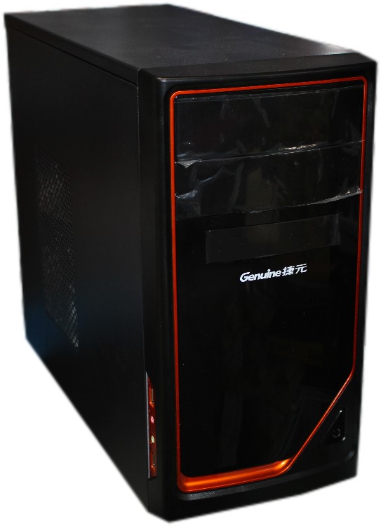 捷元 全框橘 USB3.0 前方缺1個光碟機擋板 (福利品出清)