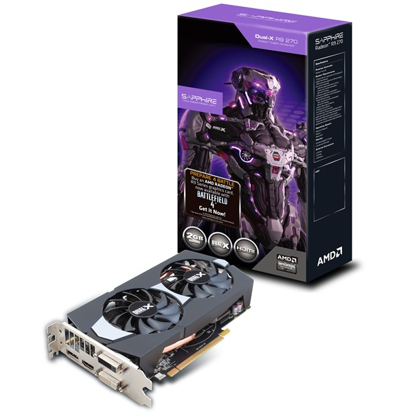 藍寶 DUAL-X R9 270 2GB GDDR5 OC