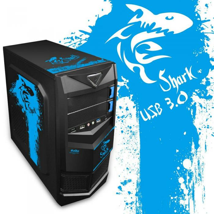 鈞嵐 飢餓鯊 USB3.0 藍色圖騰 二代(ATX)