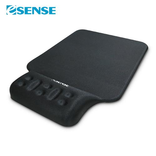 Esense P360 舒壓護腕+鼠墊 黑色