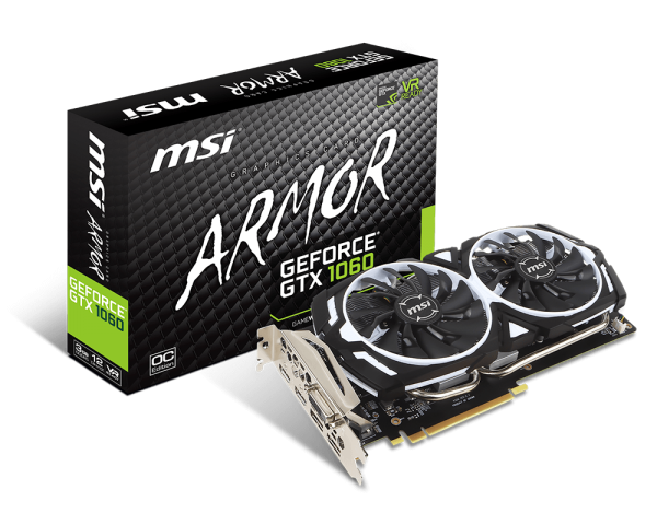 微星 GTX1060 ARMOR 3G OCV1 鎧甲虎 