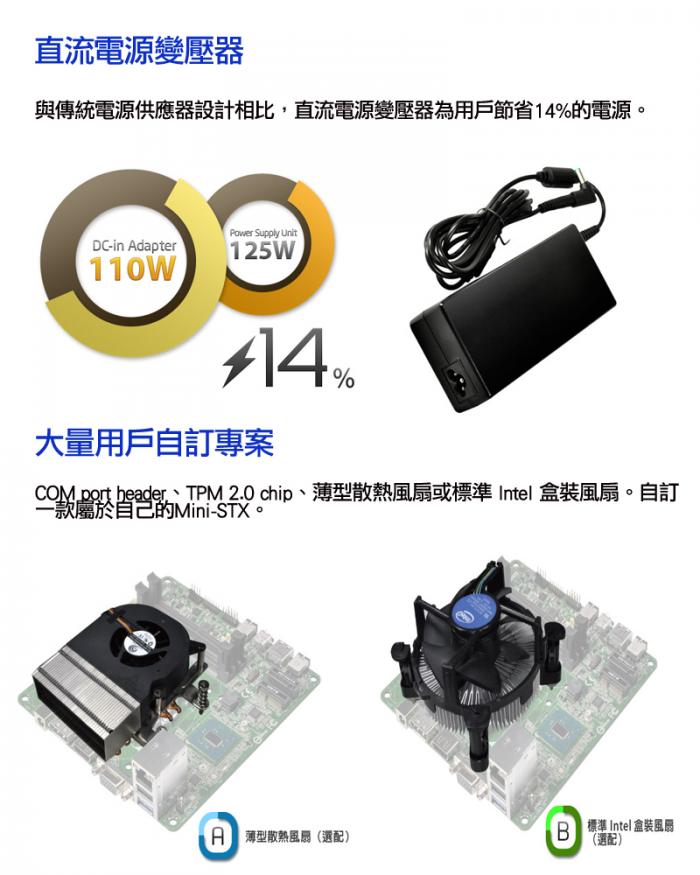 華擎 Deskmini 110/COM 迷你準系統