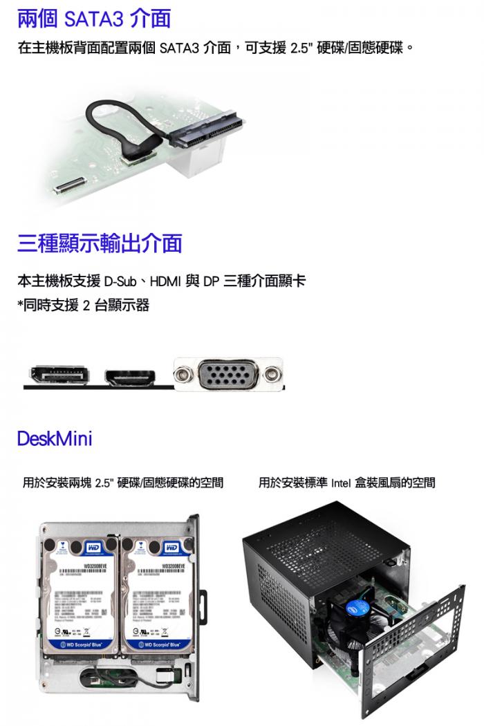 華擎 Deskmini 110/COM 迷你準系統