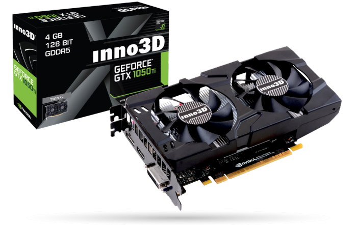 INNO3D GTX 1050 Ti X2 4G D5 雙風扇