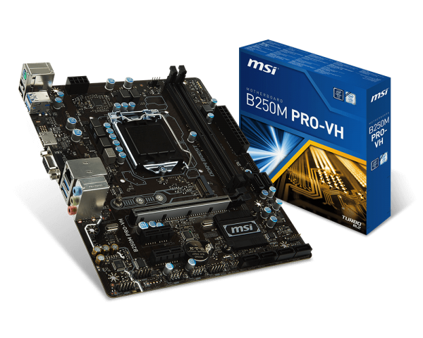 微星 B250M PRO-VH (M-ATX) + 美光 8GB D4 2400 + YOZO Office 2012