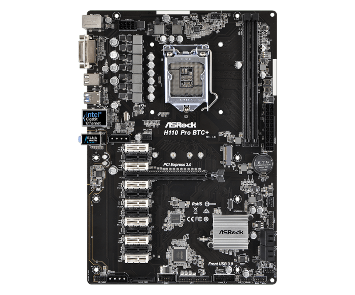 華擎 H110 PRO BTC+ 礦板