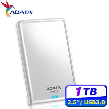ADATA HV620S 1TB 白 輕薄型