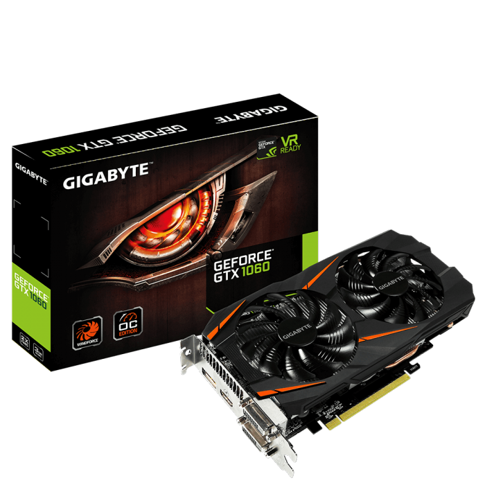 技嘉 GTX1060 Windforce OC 3G威風版 + 富士通 F500S 120GB + 刺客 藍光側板18cm