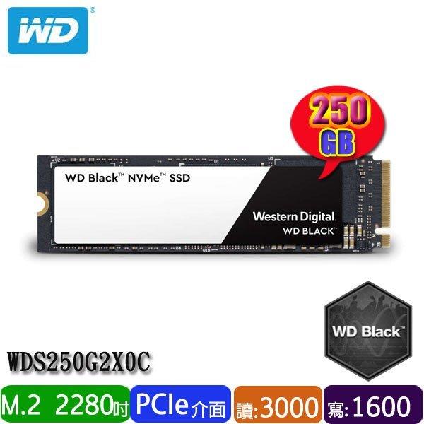 WD 黑標 250G M.2 PCIe 2280