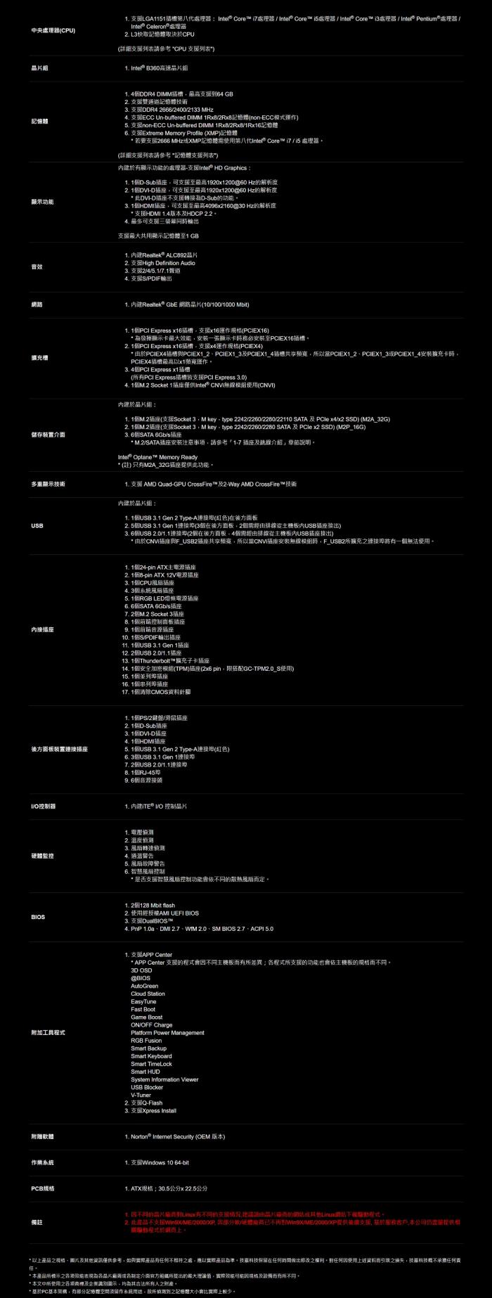 技嘉 B360 HD3 加購無線+藍芽模組 $120訂單留言 