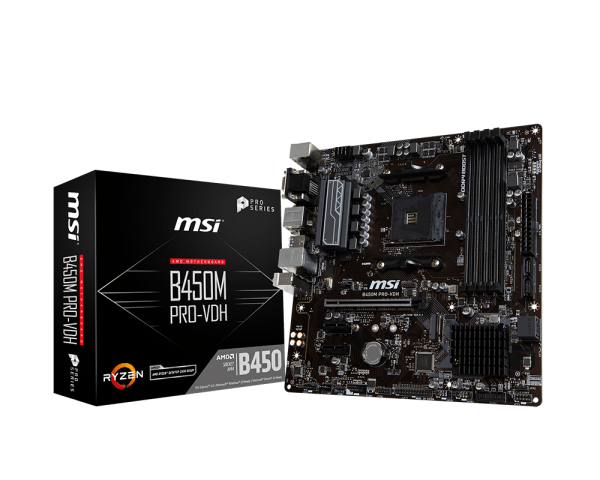 微星 B450M PRO-VDH (不支援A8-9600處理器)