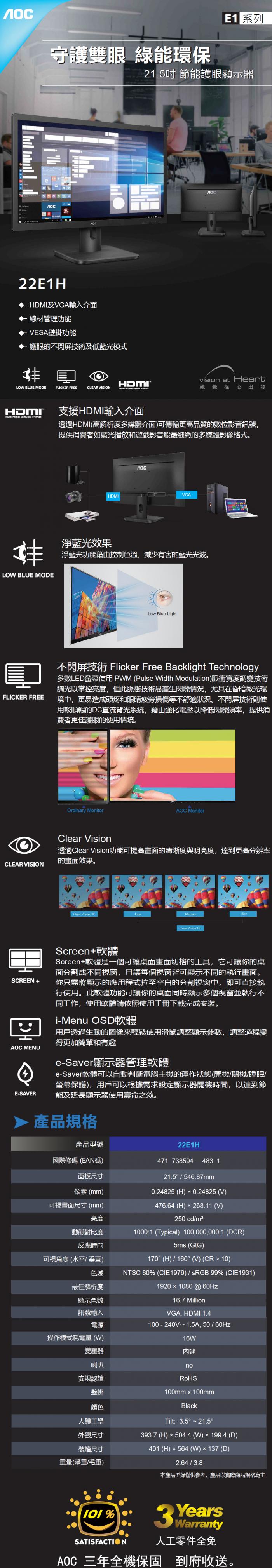 AOC 22E1H