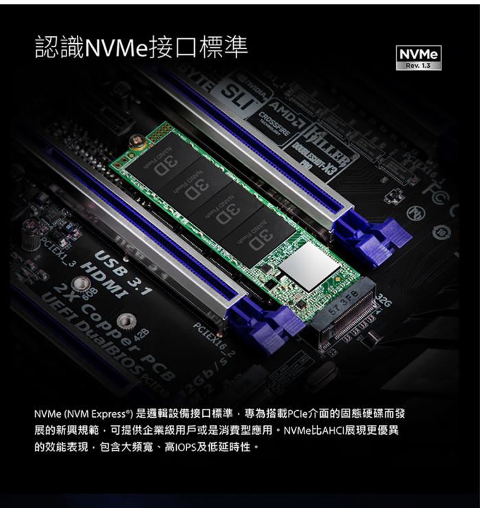 創見 MTE110S 512G M.2 PCIe