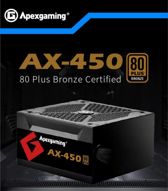 Apexgaming (首利) 艾湃電競 AX-450W 銅牌