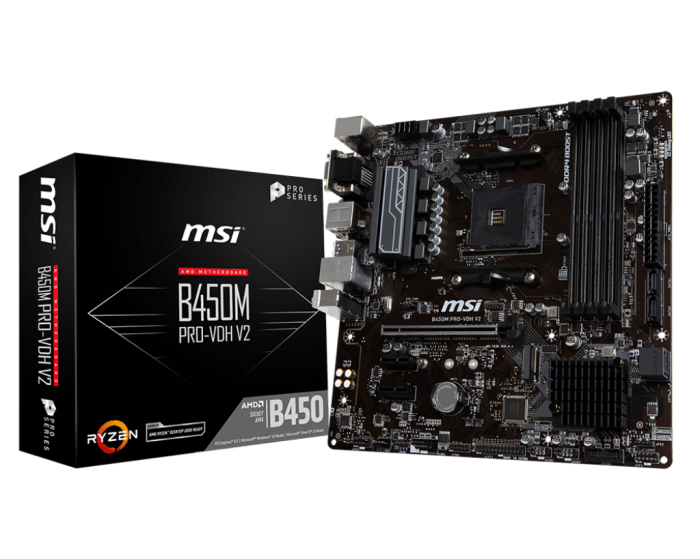 AMD R7 2700 + 微星 B450M PRO-VDH V2
