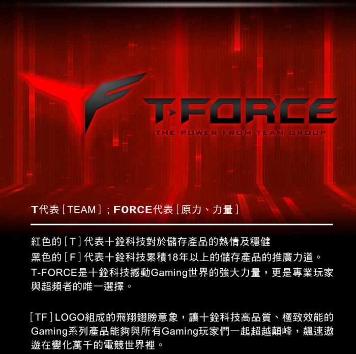 十銓 T-Force Delta  8Gx2 DDR4 3000 炫光RGB 黑色