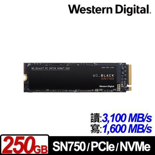 WD 黑標 SN750 250G M.2 PCIe 2280