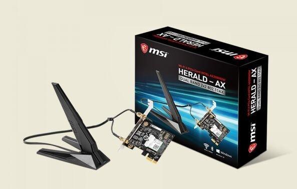 微星HERALD-AX 無線藍芽網卡 (Intel AX200NGW WIFI 6 ) 會員特價