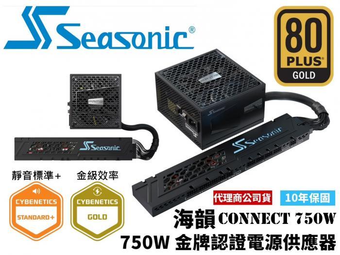 艾納爾 L420  白 ATX視野機箱  + 海韻 CONNECT PRIME GX-750W 特規 模組化 金牌