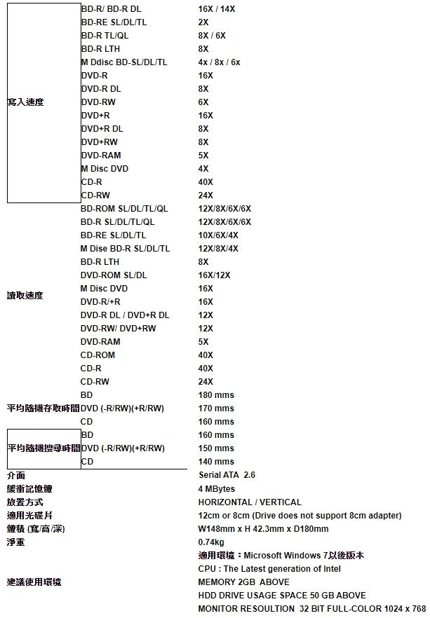 Pioneer BDR-212EBK 內接藍光燒錄器 (黑)