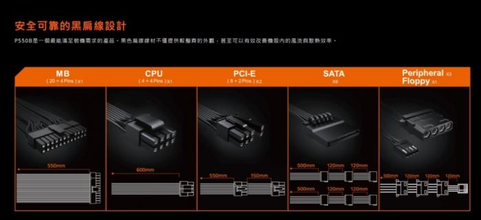 技嘉 GP-P550B (550W) 銅牌