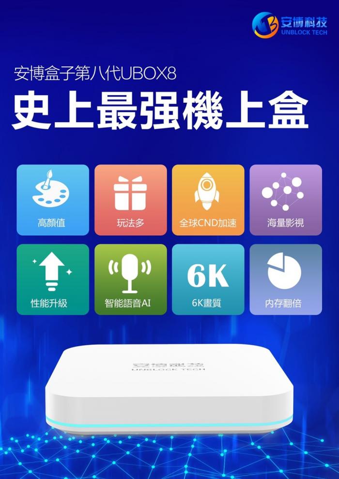 安博盒子 UBOX 8代 X10 PRO MAX 純淨版