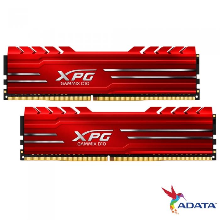 威剛 XPG D10 8GX2 DDR4 3200 紅色