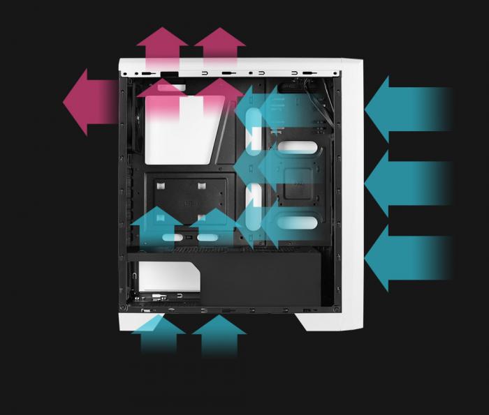 Aerocool Cylon 賽隆 全透側 A‧RGB (黑色)
