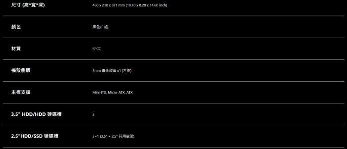 威剛XPG VALOR AIR 玻璃透側 機箱 + 威剛 XPG PYLON 750W 銅牌