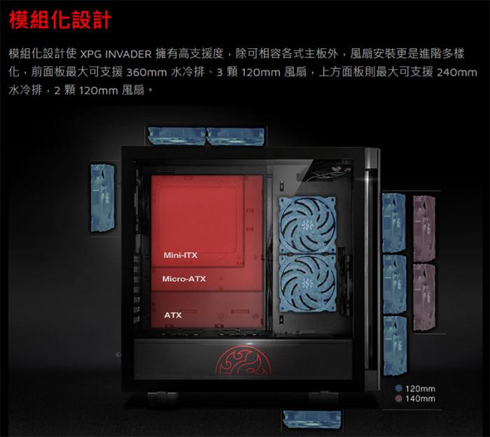 XPG INVADER 侵略者 黑