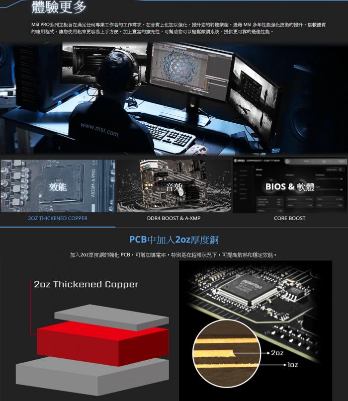 微星 A520M-A PRO 送MSI 大購物袋