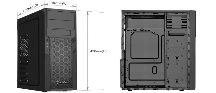 銀欣 PS13 系列 (SST-PS13B) ATX 機箱 黑