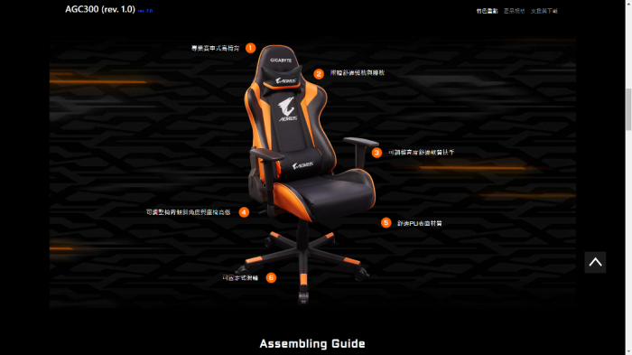 技嘉 Aorus Agc300 電競椅 活動至6/26 指送免運
