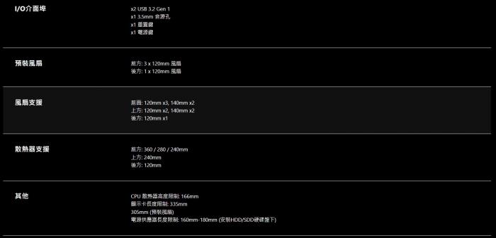 威剛XPG VALOR AIR 玻璃透側 黑 機箱