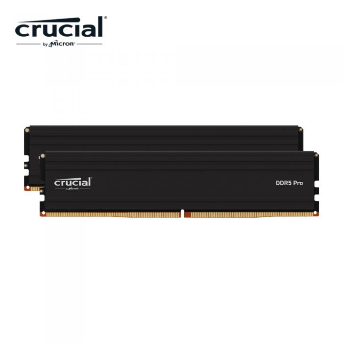 美光Micron Crucial PRO 32G(16G*2) DDR5 5600 電競黑散熱片