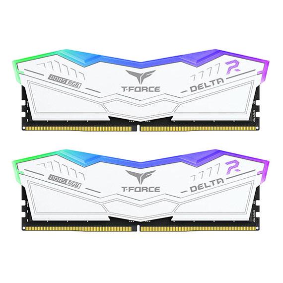 TEAM 十銓 T-FORCE DELTA RGB 炫光 DDR5 6000 32GB(16Gx2) 白色 CL30