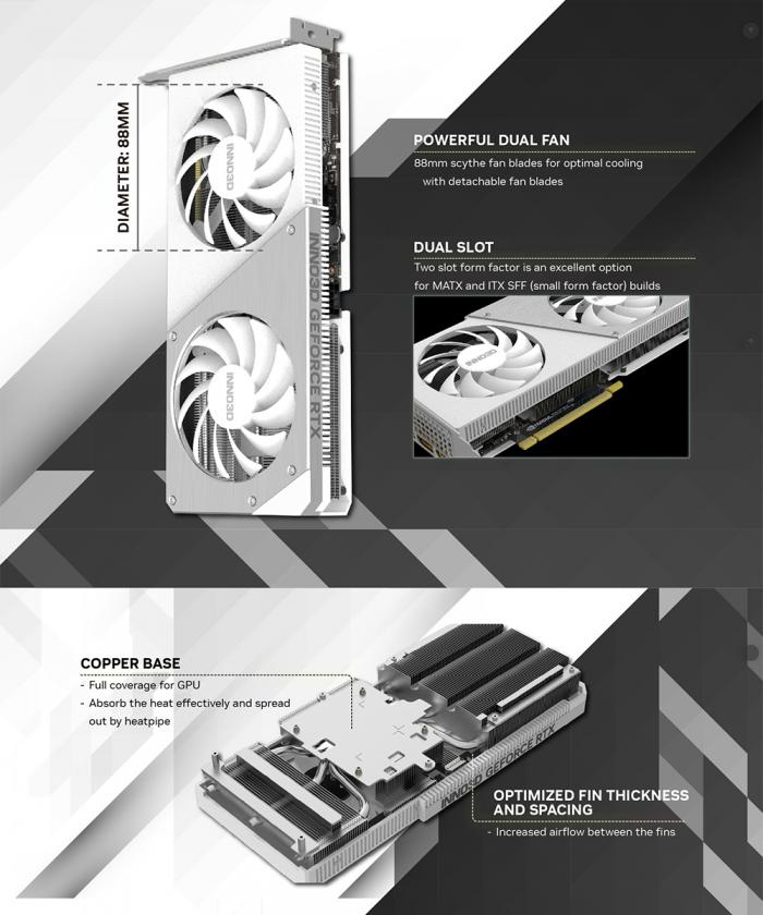INNO3D RTX4060Ti Twin X2 OC WHITE 8G