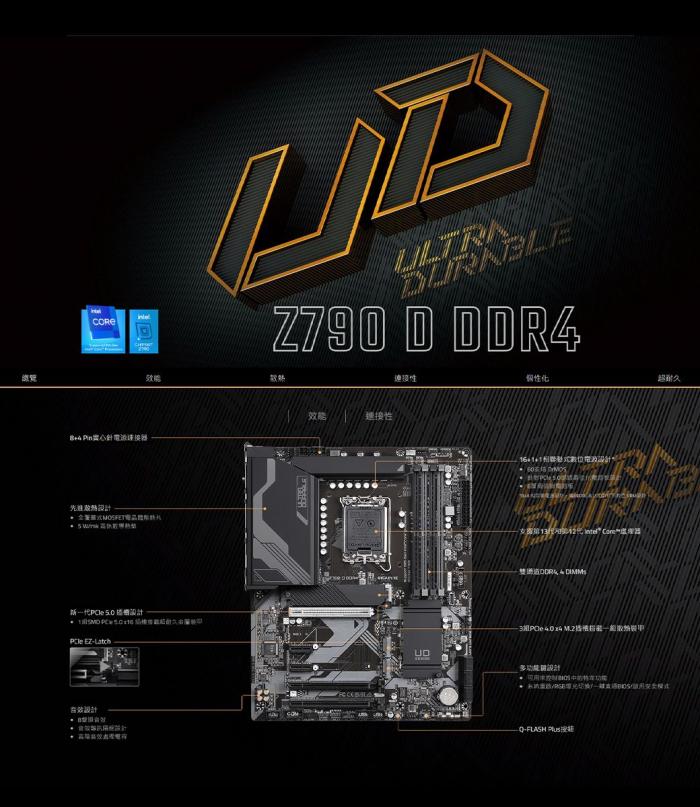技嘉 Z790 D DDR4 (大板)