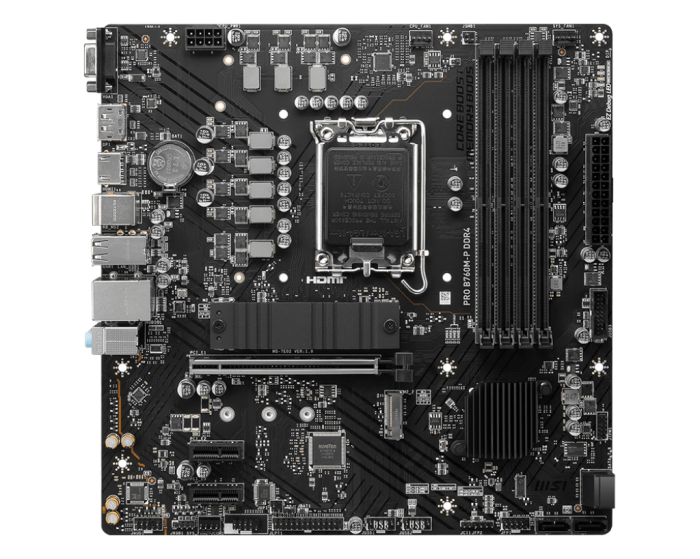 微星 PRO B760M-P DDR4 4dimm 送MSI 大購物袋
