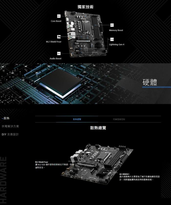 微星 PRO B760M-P DDR4 4dimm 送MSI 大購物袋
