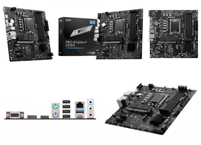 微星 PRO B760M-P DDR4 4dimm 送MSI 大購物袋