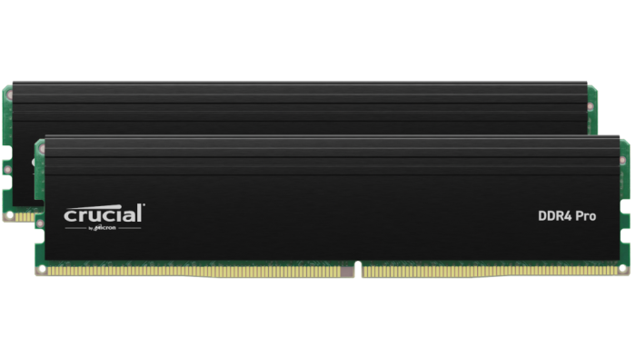 Micron Crucial PRO 32G(16GX2) DDR4 3200 散熱片
