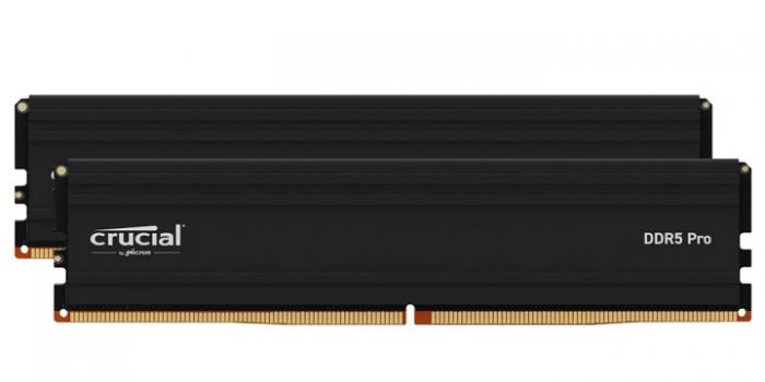 美光Micron Crucial PRO 24GB DDR5 6000 黑色散熱片 單支裝