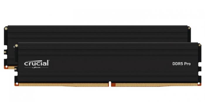 美光Micron Crucial PRO 單條 24GB DDR5 6000 黑色散熱片