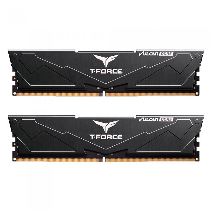 TEAM 十銓 T-Force Vulcan 火神散熱片系列 32GB(雙通16GB*2)DDR5-6000/CL38 黑色