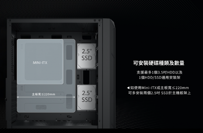 Xigmatek XZ03  玻璃透側 ATX機箱