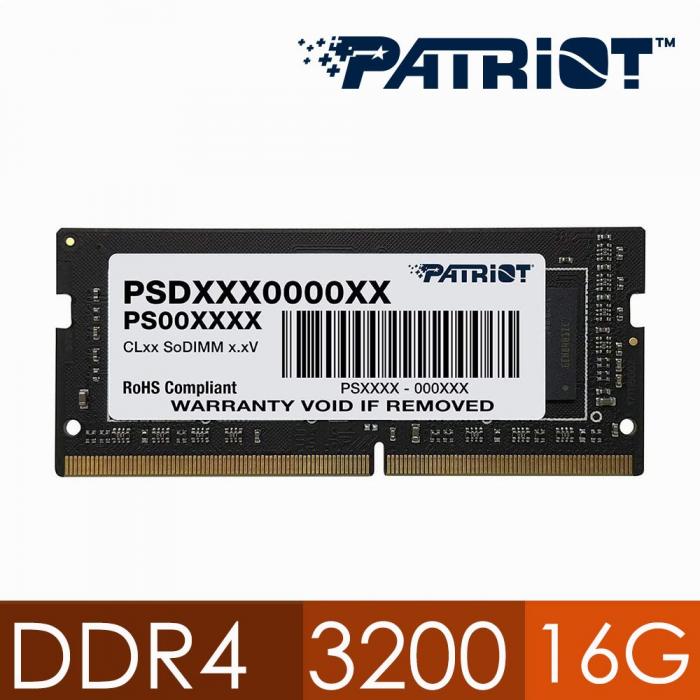 美商博帝 DDR4 3200 16GB 筆記型記憶體