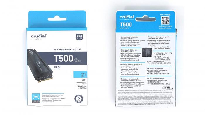 美光Micron Crucial T500 2TB/Gen4 PCIe 4.0 無散熱片