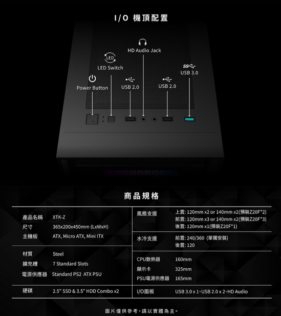 Xigmatek XTK-Z 六風扇 黑 機箱