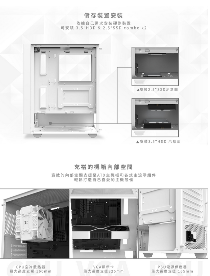 Xigmatek XTK-Z 六風扇 白 機箱
